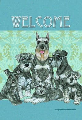 Best of Breed Schnauzers - Pipsqueak Productions Large Flag