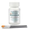 7 oz Glass Etching Cream Kit Includes 2 Brush Pens Create Permanent Frosted Designs on Glass, Mirrors & Glassware Etching Starter Kit