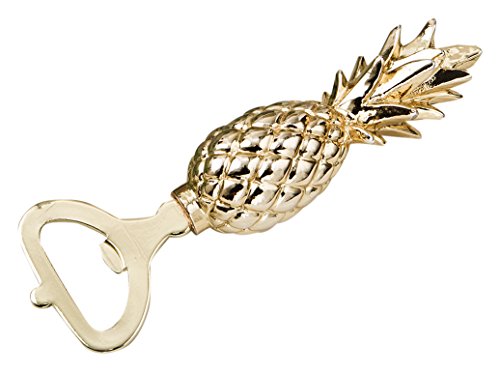 Fashioncraft Gold Pineapple Themed Bottle Opener, One Size, Yellow
