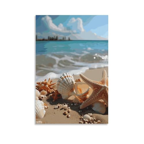 Tableau moderne bord de mer pour créer une ambiance zen dans votre bureau