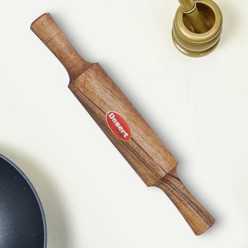 Image of 12inch Wooden Rolling Pin /Belan for Baking, Roti, Chapati