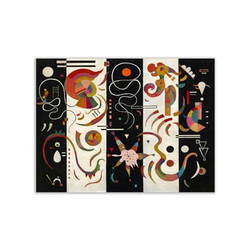 Poster Wassily Kandinsky Striped Rayé 100x75 cm impression papier d'art