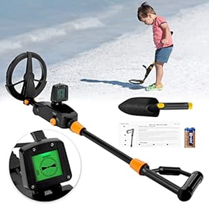 Kids Metal Detector, Lightweight Metal Detector with LCD and SOUND Indication, Adjustable High Sensitivity Metal…