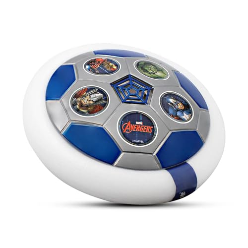 Image of SKOODLE Avengers Air Soccer Ball Non Rechargeable Battery Powered Hover Football, Indoor Electric Smart Air Football for Boys and Girls. Fun Game for Kids - for Birthday Gift