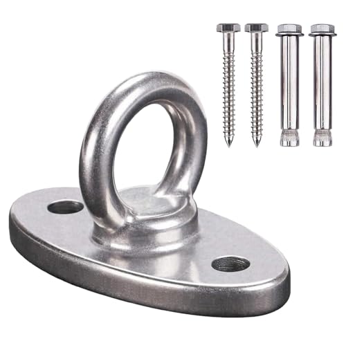 Bncxdc Ganchos de Techo, 300KG Ganchos de Techo de Alta Resistencia, para el Swing de Madera Ganchos de viga Perforada Bolsillos montados en el Techo Silla Colgante Entrenador de suspensión