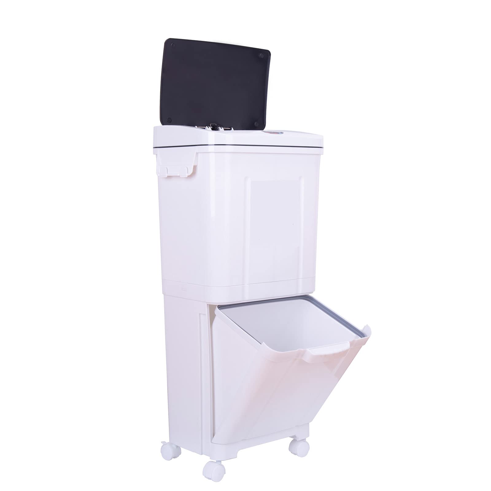 45L 2個セット 自動開閉 ゴミ箱 ダストボックス ふた付き 自動 センサー 楽天市場】センサー全自動開閉式 ゴミ箱 大容量45L スリム
