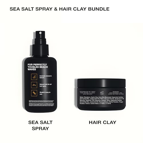 CRVFT Hair Clay 2.8oz + Sea Salt Spray 6oz Bundle miniatura 6