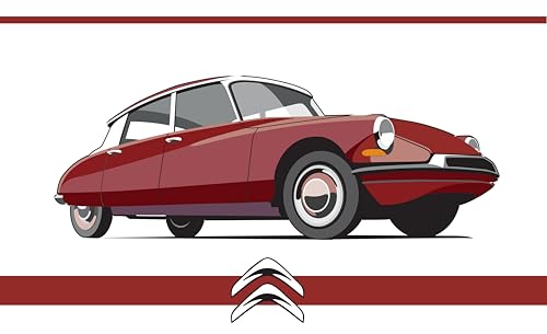 Drapeau Citroën DS classique idée cadeau pour collectionneur - 2