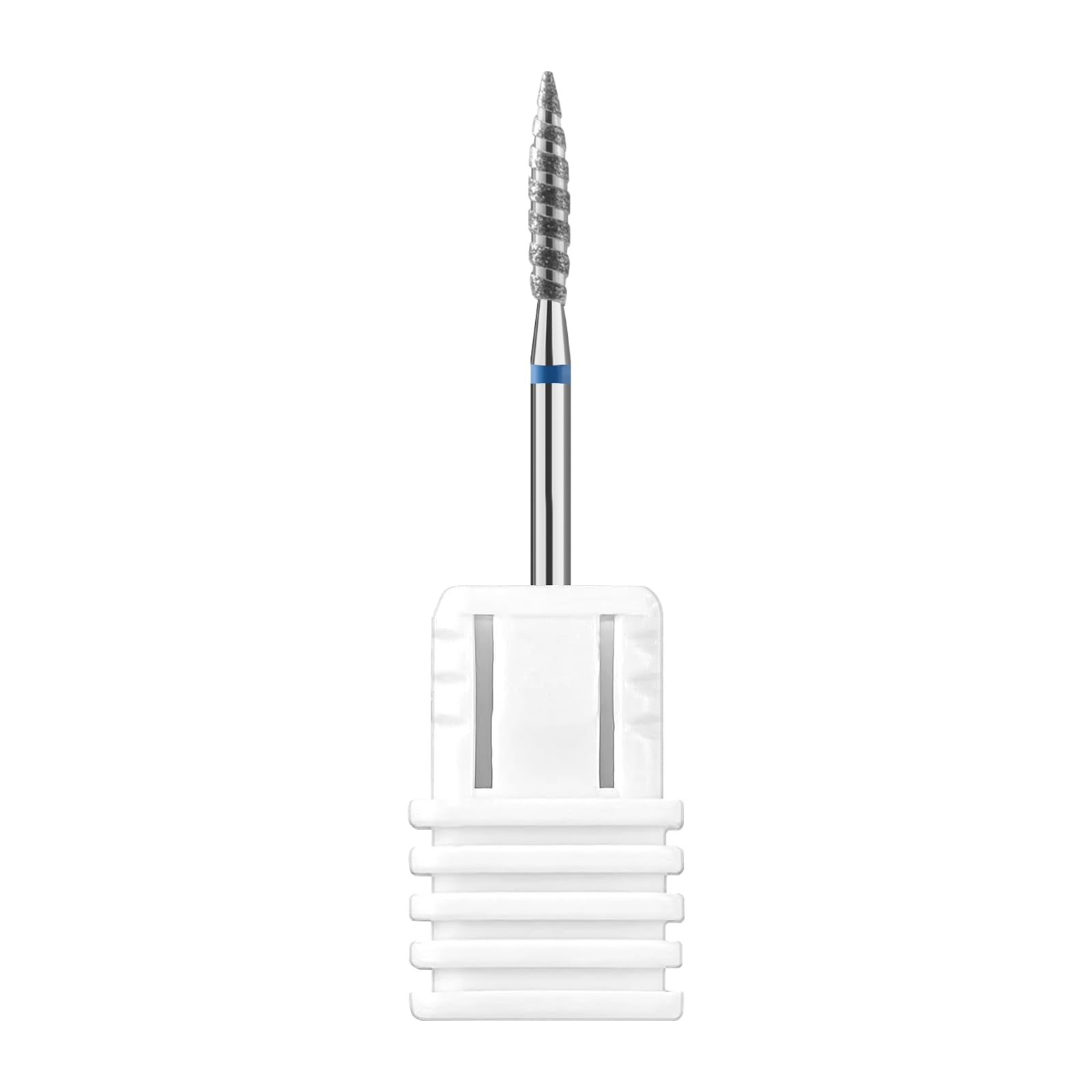 CGBE Brocas Torno Uñas Profesional, Brocas Manicura Carburo de Diamante para Quitar Cutícula y Piel Muerta, Grano Medio, Forma de Llama, Fresas Torno Uñas para Manicure Pedicure