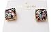 kate spade New York Small Square Multicolor Glitter Stud Earrings 12k Gold GP On Card Only