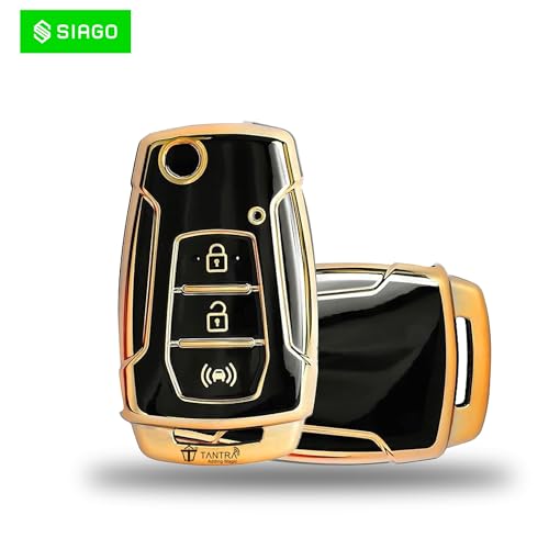 Image of SIAGO SIA362 Soft TPU Car Key Cover for XUV 300 3-Button Flip Key XUV 300 3-Button Key Fob Cover - XUV 300 CAR Key Cover