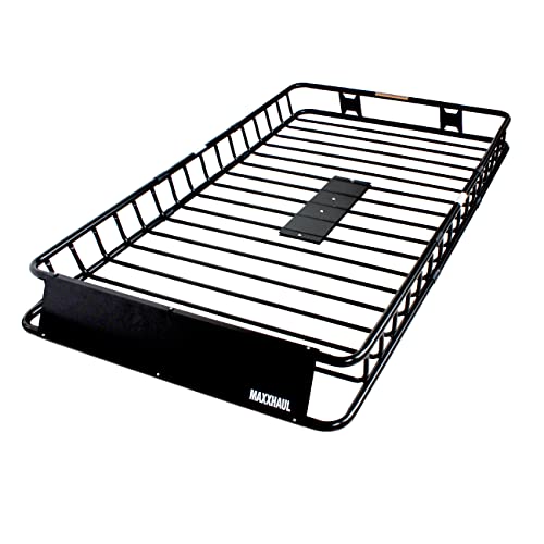 MAXXHAUL 50506 64" x 39" x 6" Heavy-Duty Universal Steel Roof Rack , Black