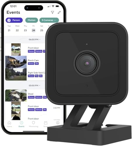 Cam V3 Smart Home Security Camera, Indoor/Outdoor Use, 1080p Plug...