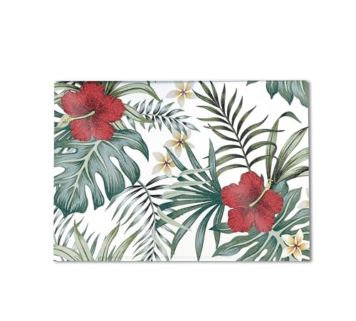 Image of Glossy Glitter Gaming Skin Compatible with HP Envy x360 16 inch (2023) - Tropical Hibiscus - Premium 3M Vinyl Protective Wrap Decal Cover - Easy to Apply | Crafted in The USA by MightySkins