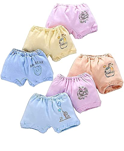Image of KIKE New Born Baby Pure Cotton Printed Regular Fit Sando Innerwear Baniyan Kids Vest Infants Sleeveless Undershirts for Cute Boys Girls 0-24 Months Pack of 6