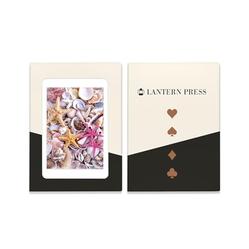 Lantern Press Baraja de 52 cartas tamaño póker con arte marino miniatura 4