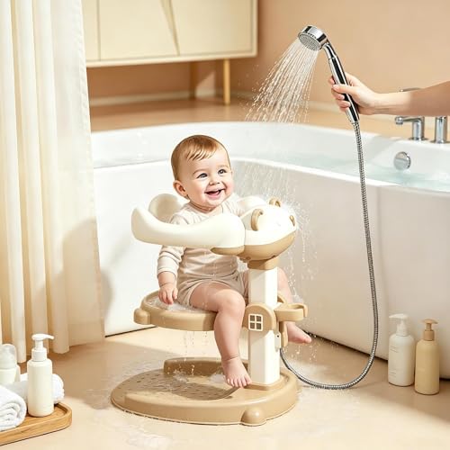 Support de douche réglable et antidérapant pour bain assis ou debout
