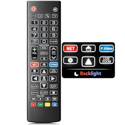 Backlit Remote for LG Smart TV, Universal Replacement for All LG TV Remote Control for Easy Nighttime Use.1-Year Warranty.