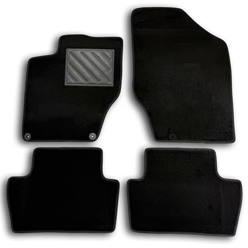 Tapis de voiture sur mesure Citroën C4 II et DS4 avec talonnette en caoutchouc