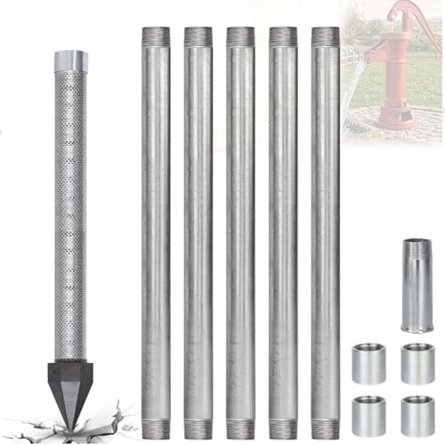 HUINGTON Sandbrunnen-Set, Professionelles 1-1/4' Brunnen-Bohrset...