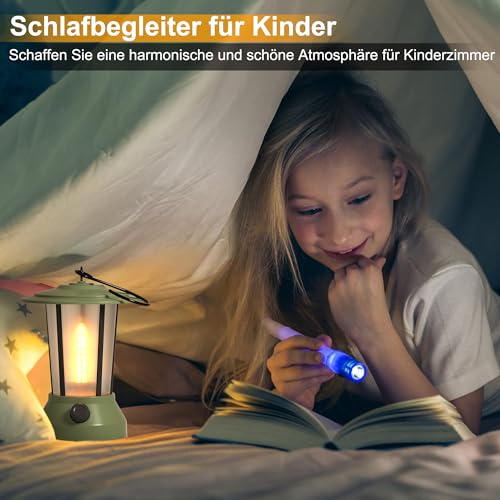 LED Flamme Lampe, Campinglampe Vintage-Laterne, USB wiederaufladbare Nachtlicht, Flammen-Imitation campinglampe für den Einsatz beim Camping im Innen- oder Außenbereich, Party – Bild 4