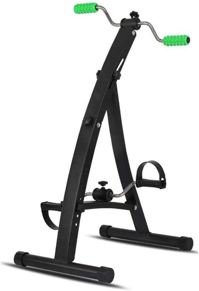 Upper and lower limb rehabilitation training pedal trainer, elderly stroke hemiplegia folding exercise bike
