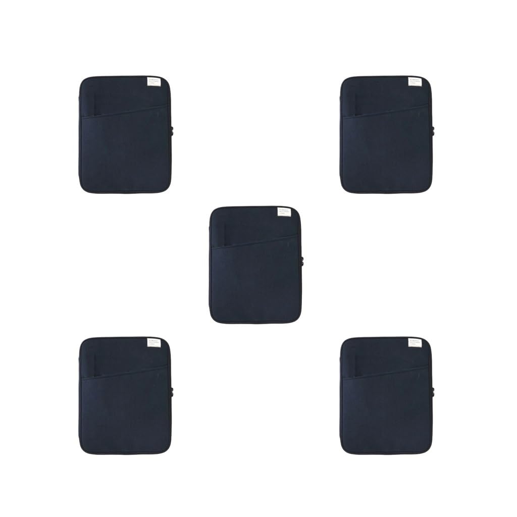 Sac à main de style simple organiseur bleu foncé multi-poches - 8