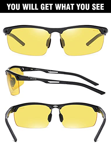 Image of DUCO Night-vision Glasses Polarized Night Driving Men's Shooting Glasses