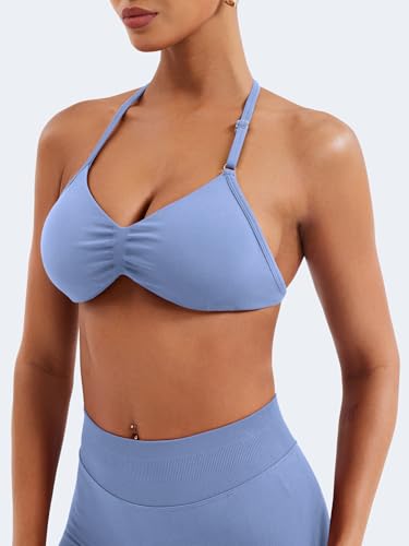 Image of VOYJOY Impact Strappy Bra Sports Bras for Women Basic Workout Gym Yoga Bra