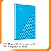 WD 4TB My Passport, Portable External Hard Drive, Blue, backup software with defense against ransomware, and password protection, USB 3.1/USB 3.0 compatible - WDBPKJ0040BBL-WESN
