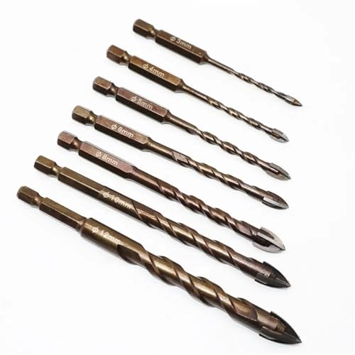 Foret de perçage verre 4mm pour poser des accessoires de douche sur carrelage