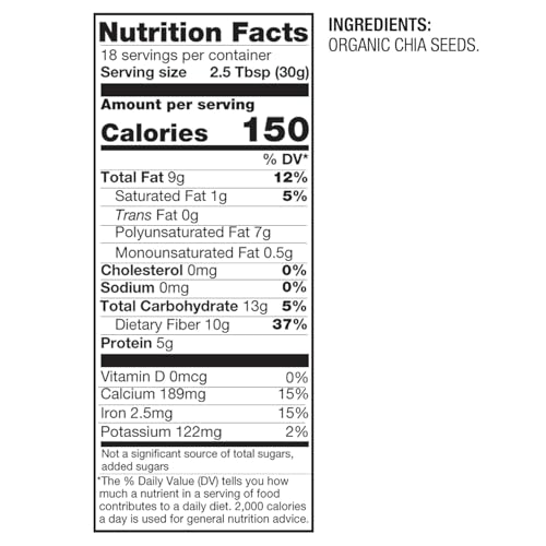 Betterbody Foods AONELAS Organic Chia Seeds With Omega-3 thumb #5