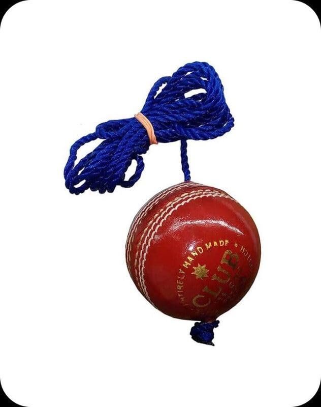 Leather Cricket Hanging Ball for Shot Practice LI25 Cricket Training Ball (Standard, Pack of 1)-image-11