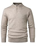Pull classique à col Henley : sa couleur unie et son design classique rendent ce pull facile à assortir. Il peut être porté seul ou sous une veste ou un trench. Ce pull pour homme sera un excellent choix pour le printemps, l'automne et l'hiver.