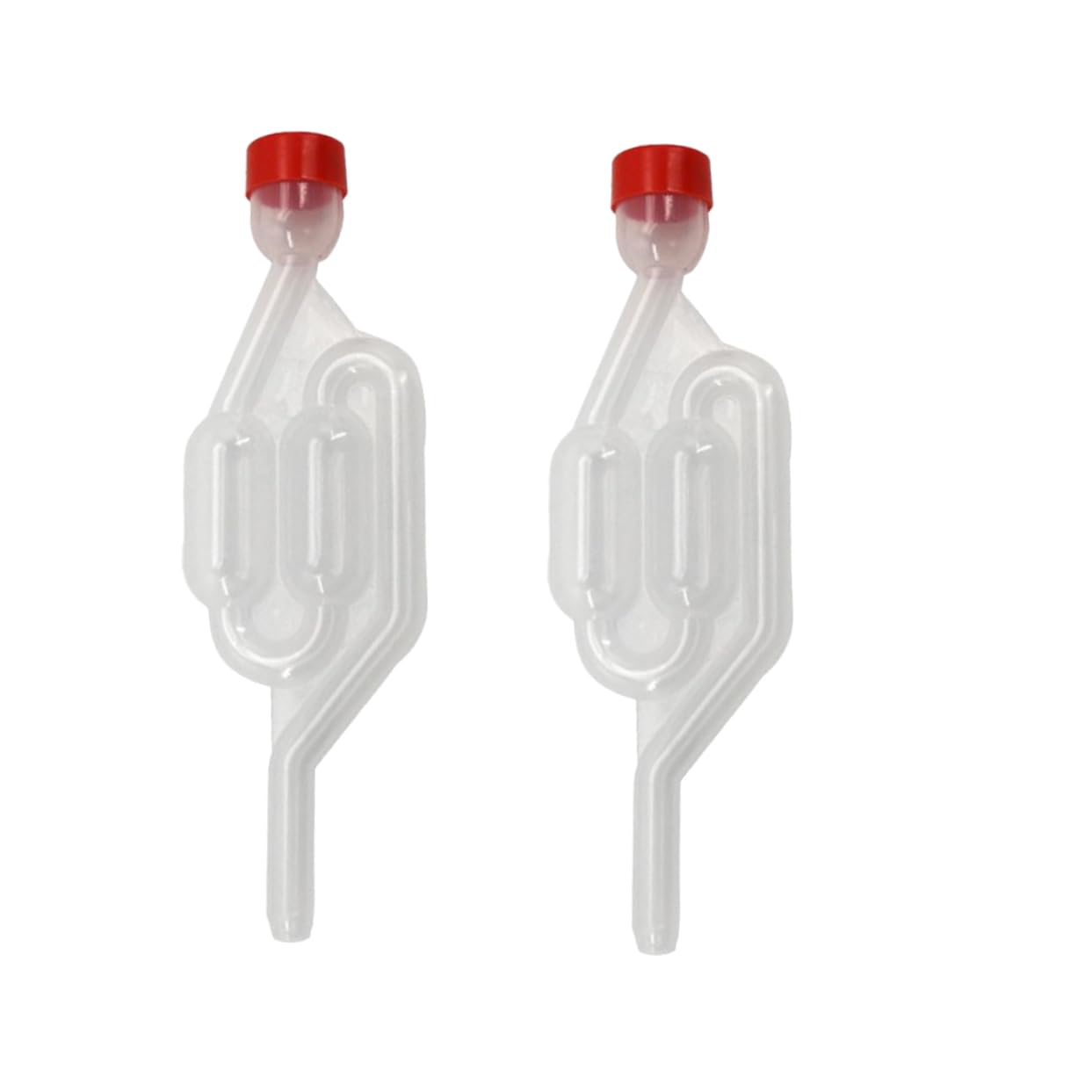 FUNOMOCYA Air Lock Wine Vent with Water Seal Plastic One-way Exhaust Valve for Red Wine Beer Cider