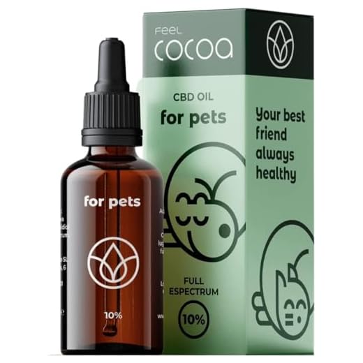 Feel Cocoa Aceite CBD 10% Perros y Gatos | 10 ml |. Fórmula Mejorada de cbd Oil Que Ayuda a Regular el organismo de tu Mascota