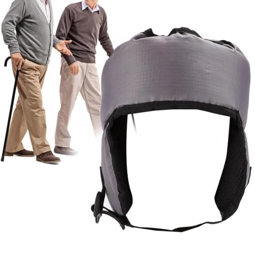 RoMukA Casque de sécurité pour Protection de tête, Chapeau Anti-Chute pour Personnes âgées, Chapeau Anti-Chute, Chapeau en éponge Doux et Respirant, Protection de tête réglable pour Personnes âgées