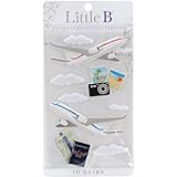 Little B 100165 Dimensional Stickers, Medium, Airplanes