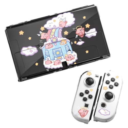 Switch OLED Jo[ XCb` L@EL یP[X 킢 lC ` PC+TPU ̎ { Obv P[X Gǂ OȒP LYh~ Sʕی ANZT[ +4*ewLbv