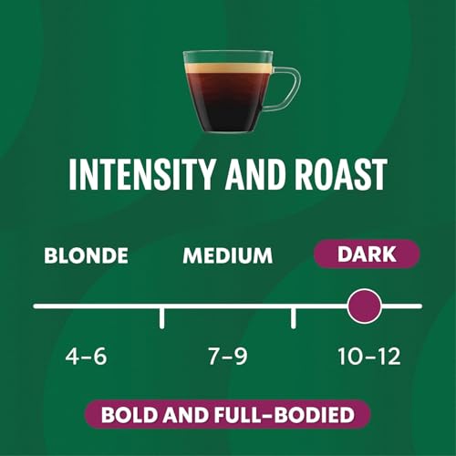 Image of Starbucks Italian Style Roast Ristretto Coffee Capsules (Pack Of 5) - by Nespresso COUGAR - Intensity 11 - Dark Roast Espresso Pods - Rich, Bold & Caramelly Notes - Compatible with Nespresso Original Machines - 10 Aluminum Capsules - (Imported-SWZ)