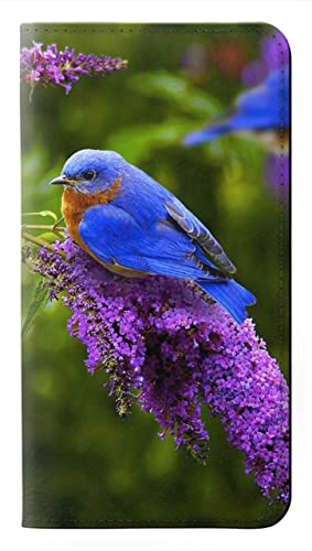 Bluebird of Happiness étui cuir iPhone 15 Plus housse porte-bonheur