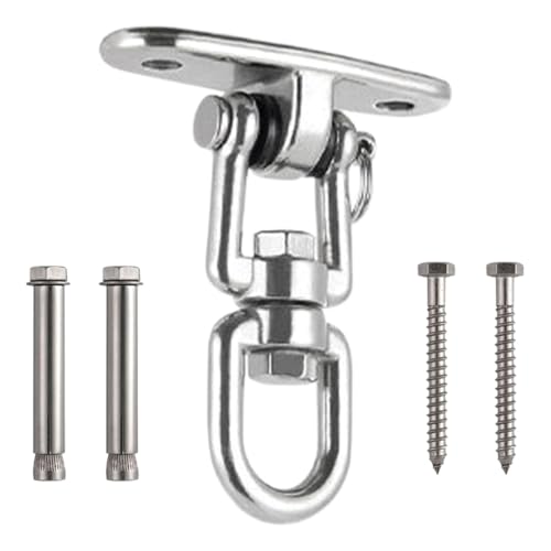 Ganchos de suspensión para Juegos - Estructura de Metal de Marino Resistente a la corrosión, Soporte de Movimiento Giratorio de círculo Completo con rotación Suave, Sistemas de Montaje s