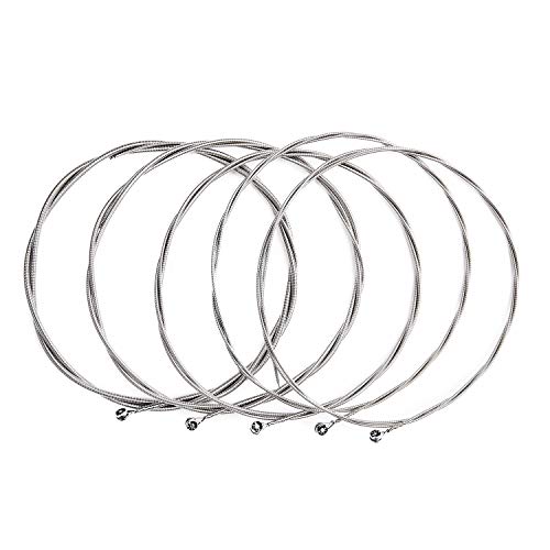 Bass Guitar Strings, Alice 5 String Bass Strings Medium .045-.130 - Nickel Alloy Winding String With Nickel-Plated Ball-End For 5 Strings Electric Bass (1Set A606) #TOP2
