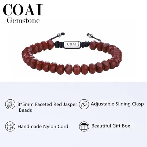 Pulsera de cuentas de cristal facetado para hombre miniatura 3