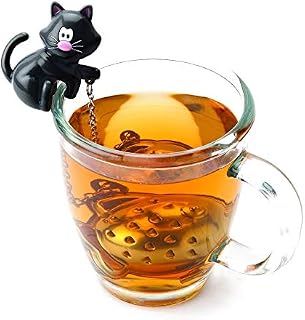 Joie 10044 Tea Infuser Miau, Stainless Steel, Multicolour, 5.1 x 2.5 x 2.5 cm