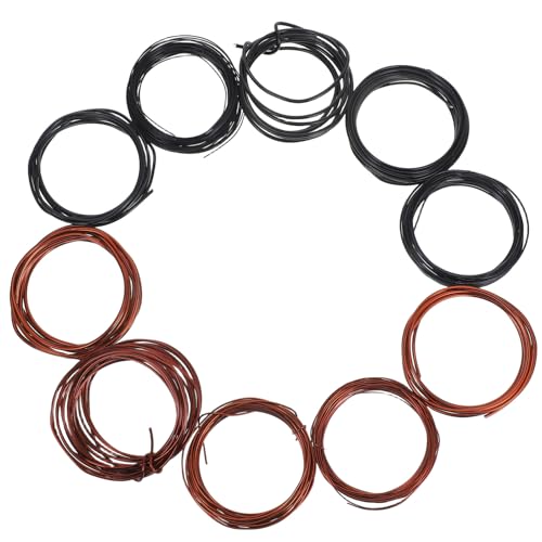 TEHAUX Flexible Bonsai Line 10pcs Aluminum Training Wire for Bonsai Shaping Sculpture and Craft Projects