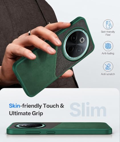 Image of Jkobi Back Cover Case for Vivo T4 (Dual PU Leather Stitch | Professional Minimalist | Soft and Flexible)