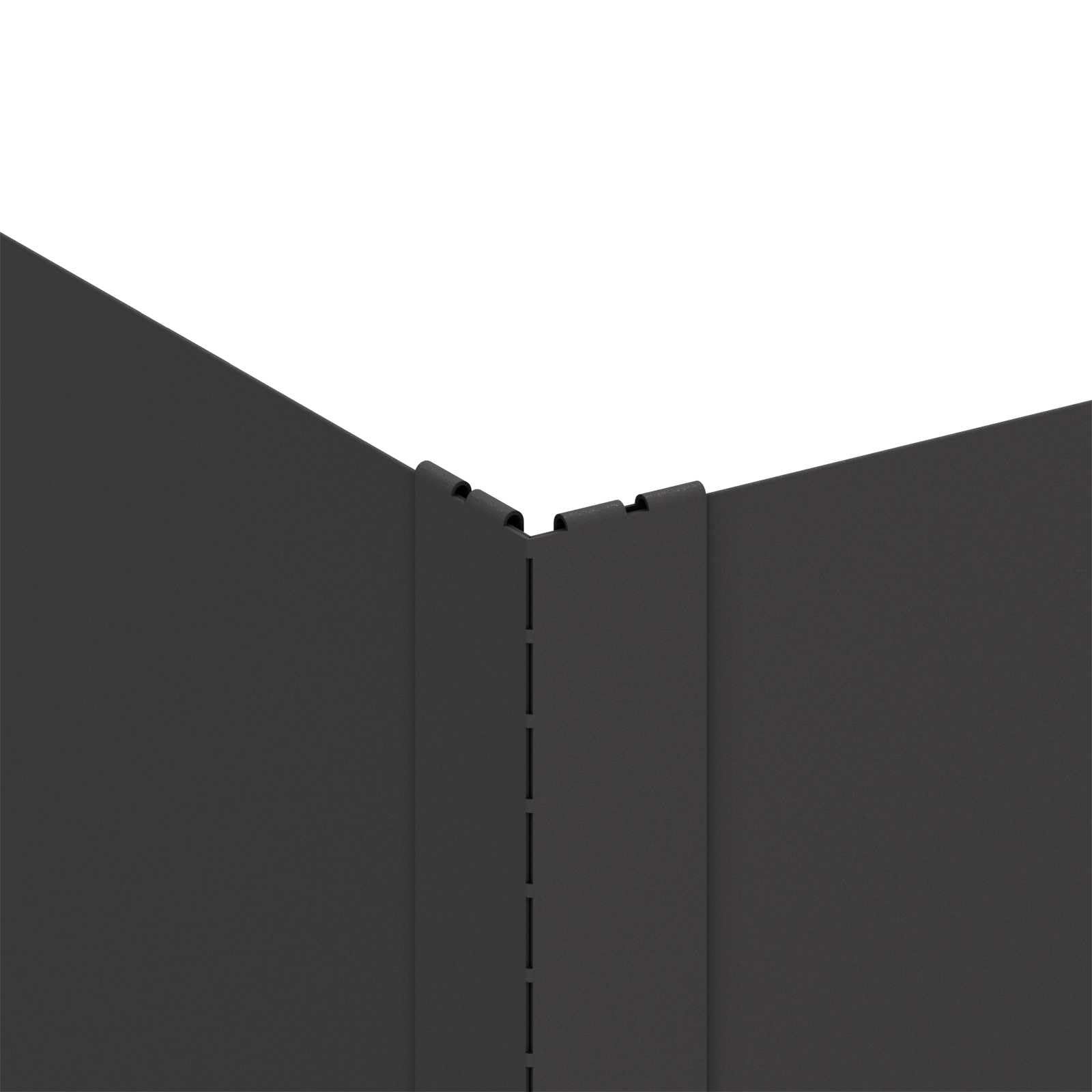 Bordure de pelouse en acier noir 100 x 60 x 35 cm