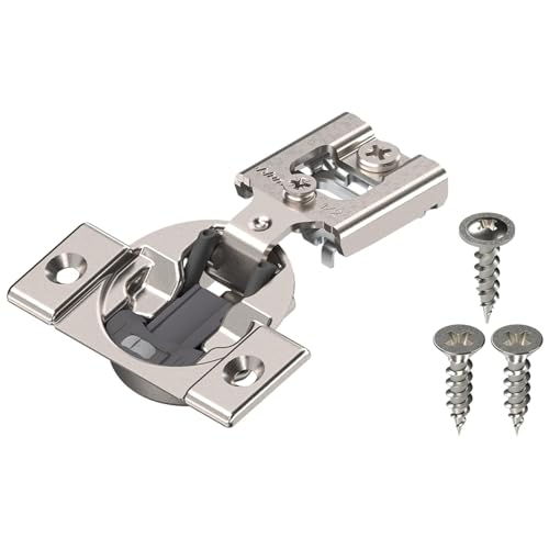 Blum 38N355BE08x15 Compact Soft-Close 1/2'' Overlay Blumotion Hinge, Nickel Finish (Pack of 15)