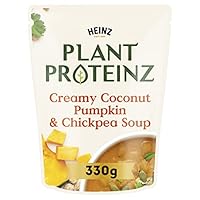 Heinz Plant Proteinz Creamy Coconut Pumpkin and Chickpea Soup Pumpkin Soup Vegetarian Pouch Soup 330g
